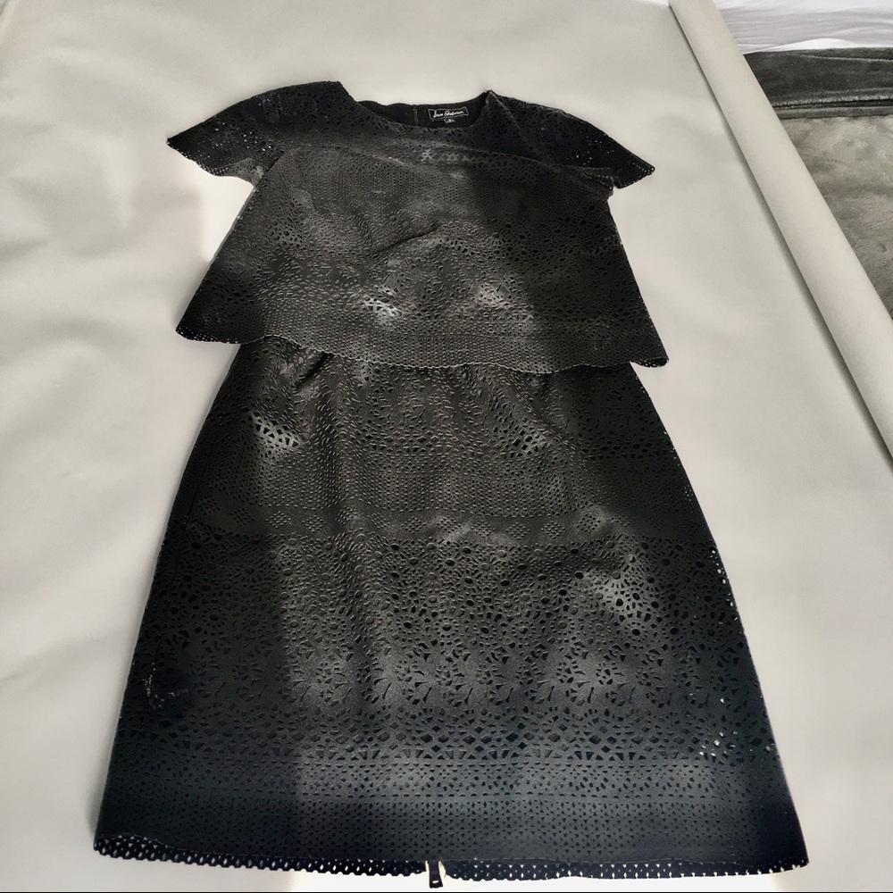 Black Sam Edelman top and skirt